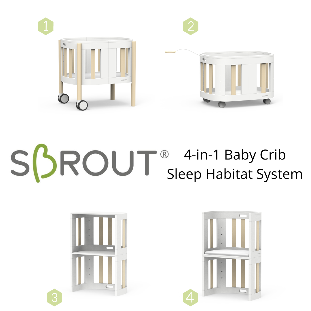 SBROUT® 4-in-1 Multifunctional Baby Crib Bundle (worth $1,124) - Image 5