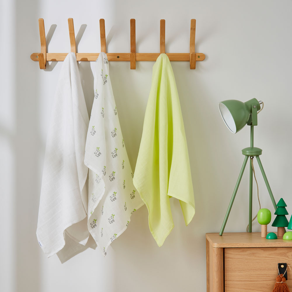 Bamboo Cotton Muslin Squares - 3 Pack - Image 2
